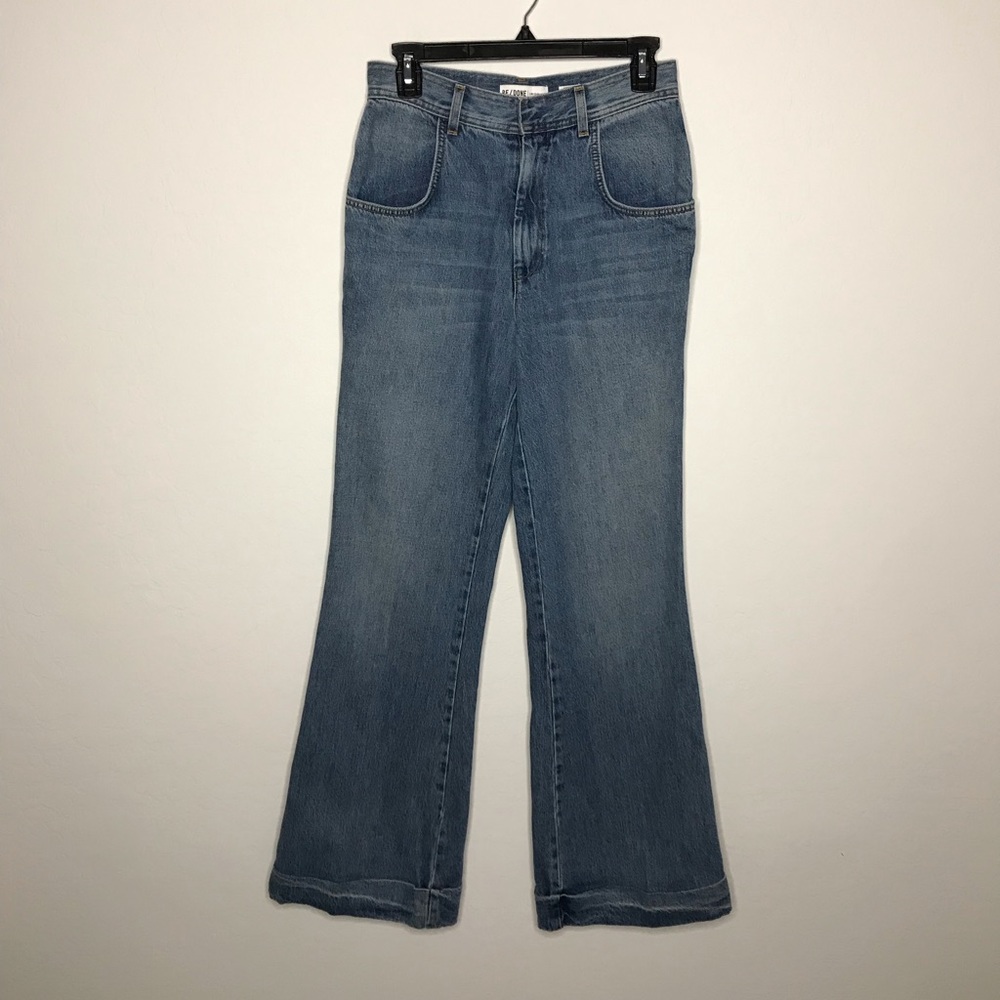 RE/DONE 70s Ultra High Rise Bell Bottom Jeans 28